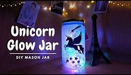 Unicorn Glow Jar | DIY Light Jar Idea | Mason Jar Gift Idea | Unicorn Craft Idea | Recycling Project