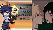 Team 7 Shippuden Reacting to SasuNaru ❤️ (With Kakashi) #sasunaru