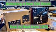 Unboxing a NEW Technics RS1500 Reel to Reel from 1979