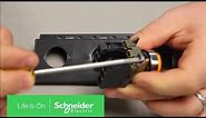 Mounting the Harmony XB4 ZB4 22mm Metal Push Button & Contacts | Schneider Electric Support
