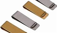 IHUIXINHE Metal Money Clip for Cash and Credit Cards, Brass Banknote Clip, Credit Card Holder, Wallet Credit Card Holder for Men, Slim and Simple