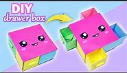 DIY Paper Drawer Box / DIY Paper Box / Easy Origami Box Tutorial / School Crafts / Paper Crafts