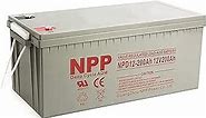 NPP NPD12V-200Ah Deep Cycle Battery AGM Battery 12 Volt 200Ah, 3% Self-Discharge Rate, Safe Charge Most Home Appliances for RV, Camping, Cabin, Marine and Off-Grid System, Maintenance-Free