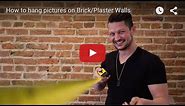 How to hang pictures on Brick/Plaster Walls