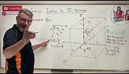 Statics: Lesson 8 - Intro to 3D Vectors, Deriving Blue Triangle Equations (Spherical Coordinates)