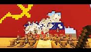National Anthem of Soviet Union (USSR), Minecraft Villagers Choir, Hammer and Sickle Banner