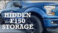 Ford F150 Hidden Storage Access