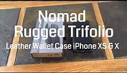 Nomad TriFolio Rugged iPhoneX and XS Wallet Case