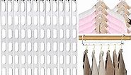 12 Pack Space Saving Hangers for Clothes, Collapsible Metal Hangers Organizer, Closet Hangers Space Saver, Clothes Hanger Organizer, Magic Hangers for Organization and Storage, Dorm Room Essentials