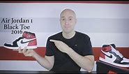 Air Jordan 1 Black Toe Retro High OG - Unboxing - Review - on feet - Mr Stoltz 2016