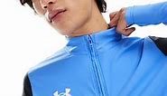 Under Armour Challenger Pro quarter zip top in blue and black | ASOS