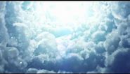 Road to heaven white clouds | loop video background