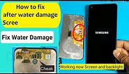 How to Fix your Phone after water damage Touch Screen LCD Backlight Not working Samsung Huawei