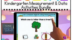 Kindergarten Measurement and Data Standards-Aligned Digital Activity Bundle
