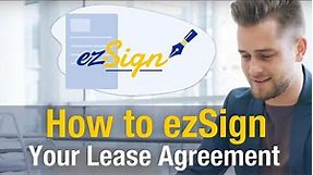 How to E-Sign your Lease Agreement