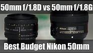 Nikon 50mm f/1.8G vs Nikon 50mm f/1.8D