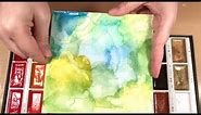 13. Water Stained Watercolour Background Technique - Inky Backgrounds