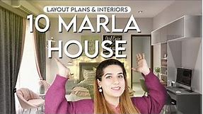 10 MARLA HOUSE DESIGN WITH LAYOUT PLAN & INTERIOR DECOR | 250 Sq. yards interior design & house plan