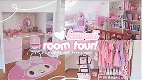 my kawaii girly room tour 🎀🌸 pink, barbie girl aesthetic (with links)