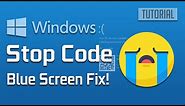 Windows 10 Stop Code FIX [2024 Solution]