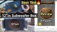 12"inch Subwoofer box review | JBL 12" speaker bass test 🔥