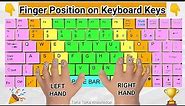 Fingers Position on Keyboard Keys | Typing Keys | Typing Lessons
