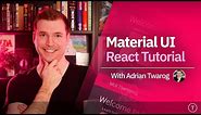 Material UI React Tutorial