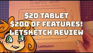 Wacom Intuos Pro Competitor for $21! Letsketch Drawing Tablet Review