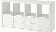KALLAX shelf unit with 4 inserts, white, 303/8x577/8" - IKEA