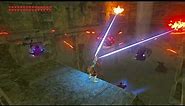 The Legend of Zelda BotW : Shield Parry ALL Guardians in Forgotten Temple .