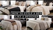 HOW TO STYLE A BED LIKE A DESIGNER! 🛏️ Budget Friendly + Easy to Recreate! (4 DIY Bed Ideas)