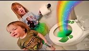 FAMiLY caught a LEPRECHAUN!! Niko & Adley St Patrick’s Day routine trap, pots of gold hide n seek!