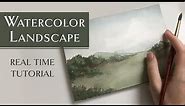 Beginner Watercolor Landscape Tutorial