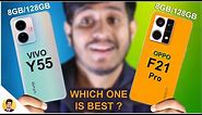 Vivo y55 Vs Oppo F21 Pro Full Comparison | Which one Is Better?