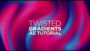 After Effects Tutorials - Twisted Gradient Backgrounds in After Effects - No Plugins