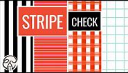 Stripes & Checker Pattern Design - How to make pattern in Photoshop