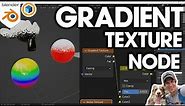 How to Use the GRADIENT TEXTURE NODE in Blender!
