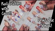 DIY: Nail Stickers with Printable Vinyl featuring spooky Hello kitty Chucky SVG!