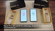 Xiaomi Poco X5 und X5 Pro Unboxing, Vergleich & erster Eindruck