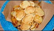 Homemade Crispy Microwave Potato Chips | Regular, Ranch & BBQ Flavors!