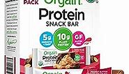 Orgain Organic Vegan Protein Bars, Peanut Butter Chocolate Chunk - 10g Plant Based Protein, Gluten Free Snack Bar, Low Sugar, Dairy Free, Soy Free, Lactose Free, Non GMO, 1.41 Oz (12 Count)