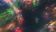 Spectacular fluorescent colored nebulae in universe - Free Stock Video