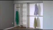 What is the standard double closet rod height?