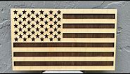 Laser Cut American flag