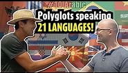unique encounter between 2 polyglots in 21 languages
