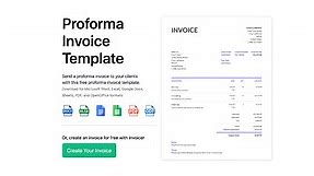 Proforma Invoice Template