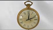 Vintage Large United Clock Corp Electric Pocket Watch Wall Clock Model 40 1959