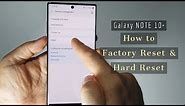 How to Hard Reset & Factory reset Galaxy Note 10 and Note 10 Plus | 2 ways