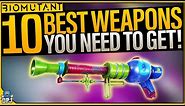 TOP 10 BEST WEAPONS IN BIOMUTANT - How To Get BEST ULTIMATE & LEGENDARY WEAPONS - Best Weapon Guide