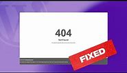 How to Fix 404 Page Not Found Error in WordPress